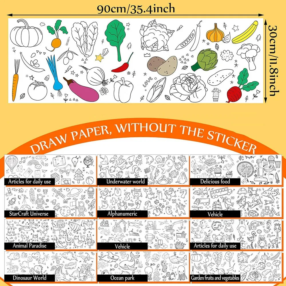 ArtBound™ Drawing Paper Roll — Unleash Boundless Creativity Without the Mess or Stress