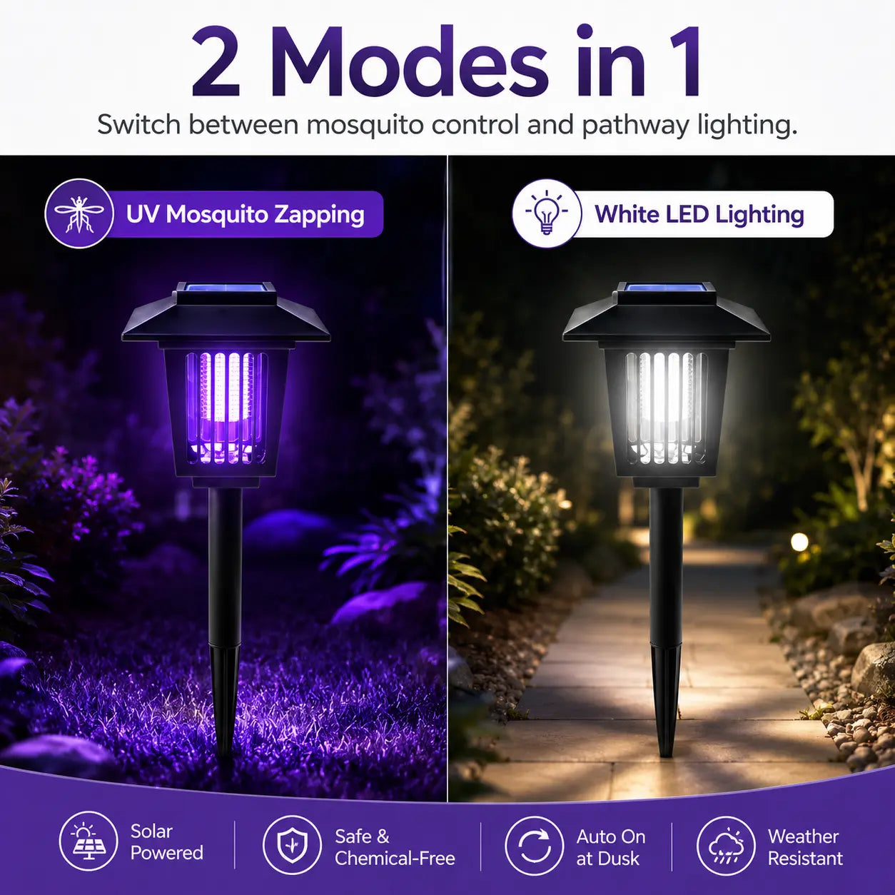 SunSentry™ — Reclaim Your Evenings with Mosquito-Free, Soothing Light