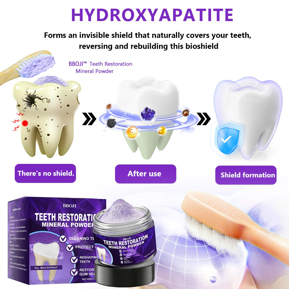 PureDentrix™ Teeth Renewal Mineral Powder — Repair, Brighten & Protect Your Smile for Confident, Pain-Free Days