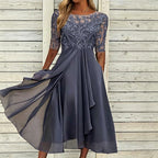 SilkAura™ Embroidered Cocktail Dress™ — Command Every Room with Effortless Elegance and Confidence