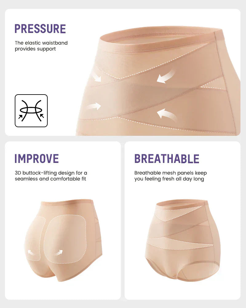 Silhoxi™ Plus-Size High-Waist Tummy Sculpting Panties — Instantly Smooth Your Waist and Own Your Confidence All Day
