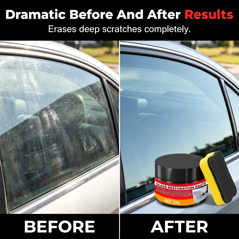 CrystalPure™ Glass Rescue Paste — Instantly Revive Your Glass to Flawless, Head-Turning Clarity