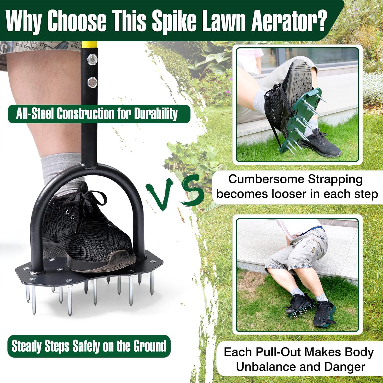 LawnSpike™ — Revive Compact Soil for Healthier, Stronger Grass Growth