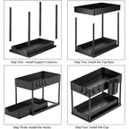 SlipNest™ 2-Tier Sliding Organizer — Unlock Instant Calm by Crushing Clutter and Gliding to What You Need