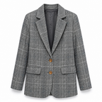 VeroStride™ Glen Plaid Blazer — Unleash Effortless Confidence That Moves With You All Day