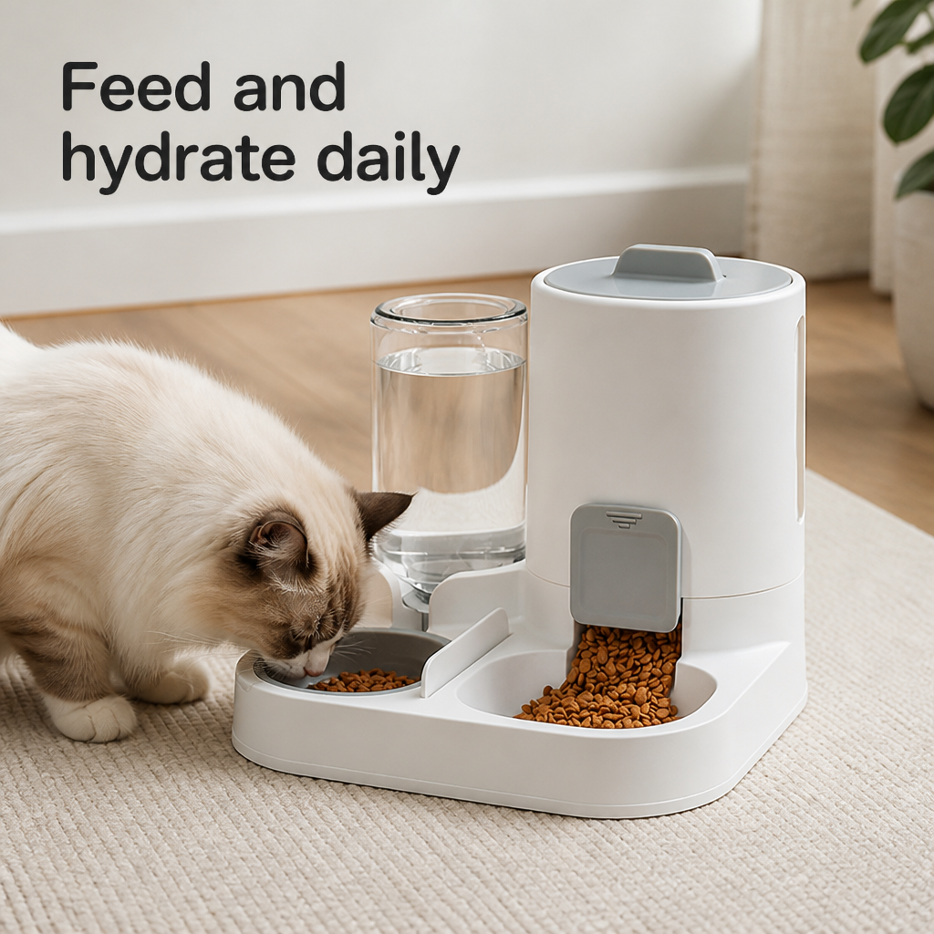 PurrEase™ — Less refilling, less mess, more time with your cat.