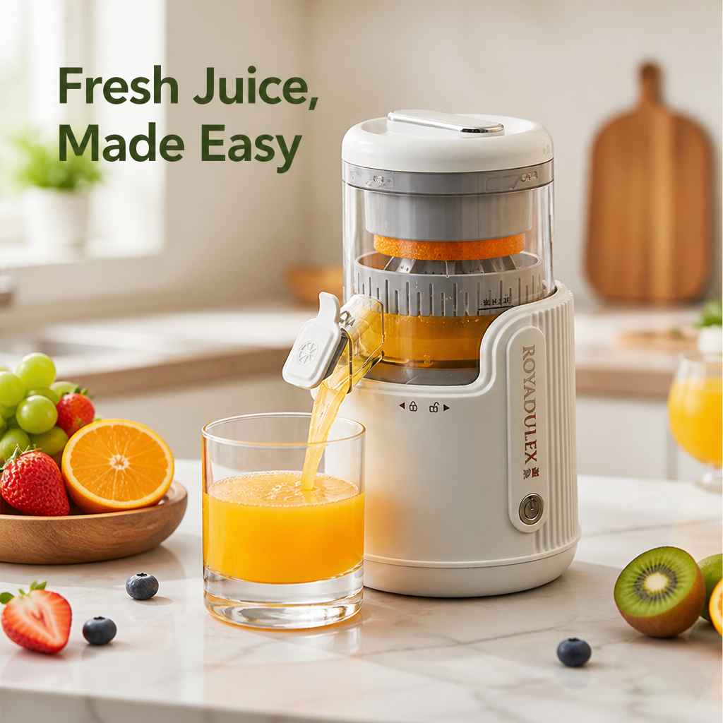 VersaJuicePro™ — Effortless Fresh Juice That Powers Your Day and Clears Your Mess