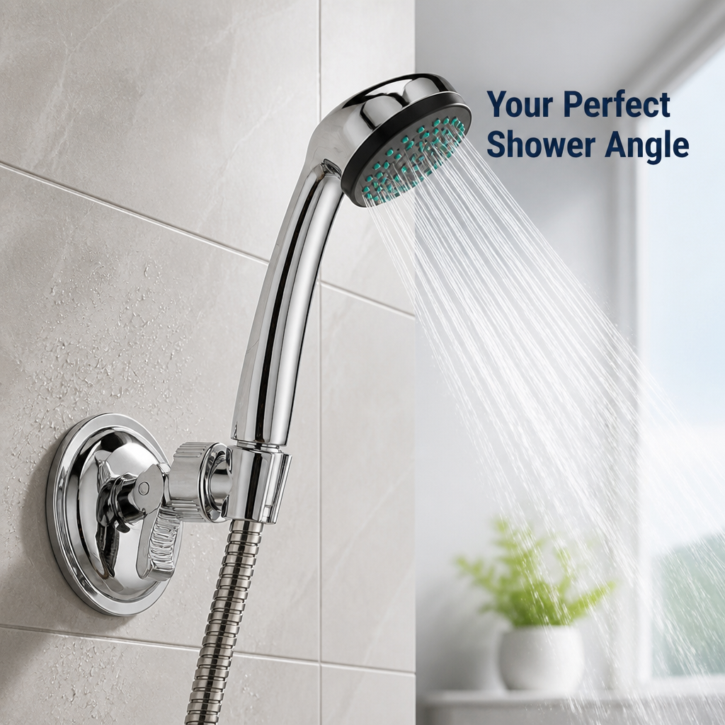 AquaGrip™ — Lock In Your Perfect Shower Angle Instantly Without Drills or Damage