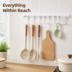 HookVanta™ No-Drill Track Hooks — Finally Clear Your Counters and Crush Clutter with Zero Effort