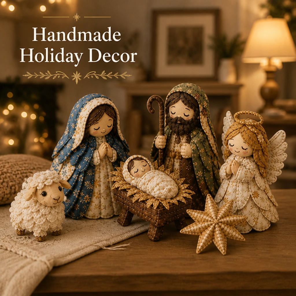 ClaraThread™ Patchwork Nativity Kit — Craft Heartfelt Holiday Traditions That Warm Every Moment