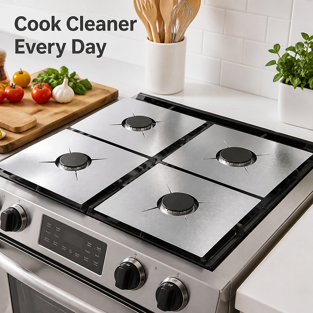 SizzleShield™ — Keep your stovetop cleaner and spend less time scrubbing after dinner