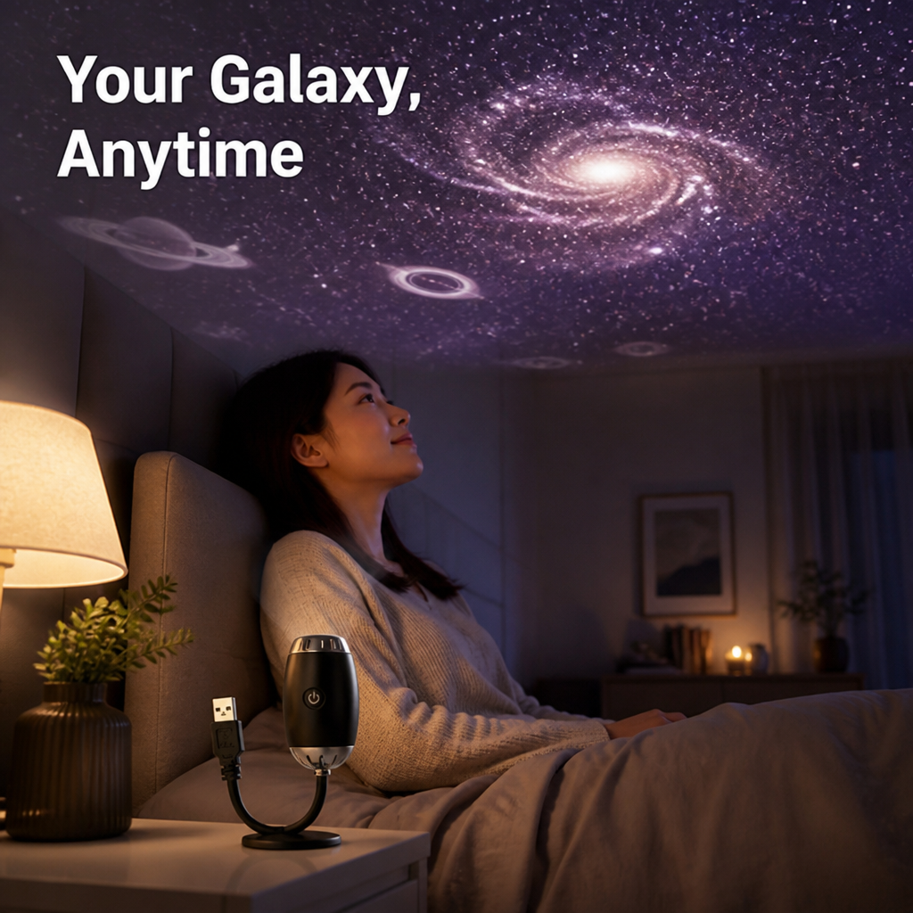 Cosmolune™ Mini Galaxy Projector — Instantly Escape Into Your Own Mesmerizing Starry Sanctuary