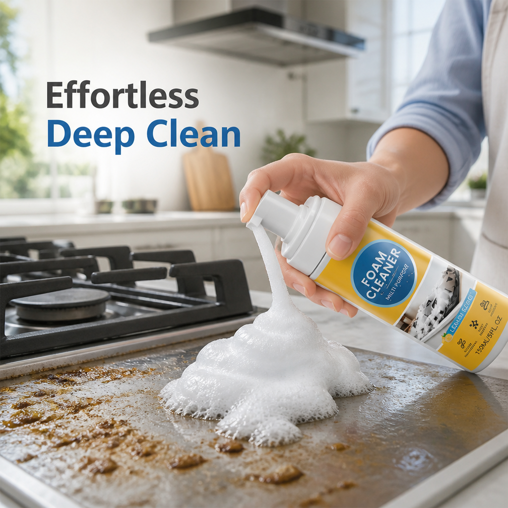 Foamvanta™ Foam Cleanser — Effortlessly Blast Grease and Ignite Fresh Lemon Sparkle