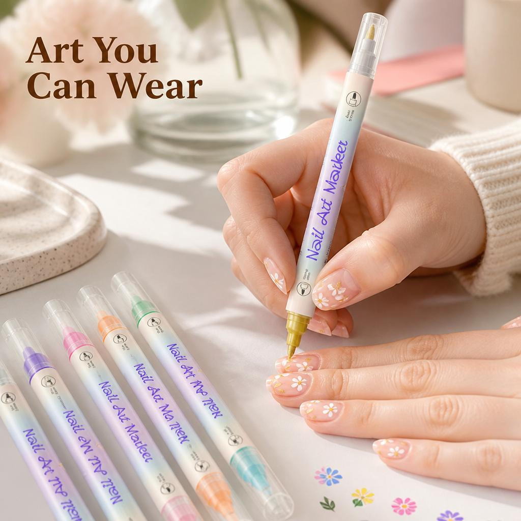 ColorLuxe™ Dual-Tip Nail Art Pens — Unleash Show-Stopping Nails That Speak Your Boldest Story