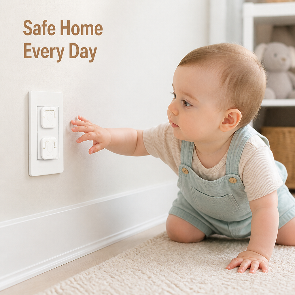 VoltGuard™ Baby Outlet Shields — Instantly Lock Out Danger and Protect Your Child’s Curious Hands