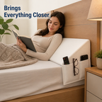 BedEase™ — Keep Pillows Put and Bedside Essentials Within Reach