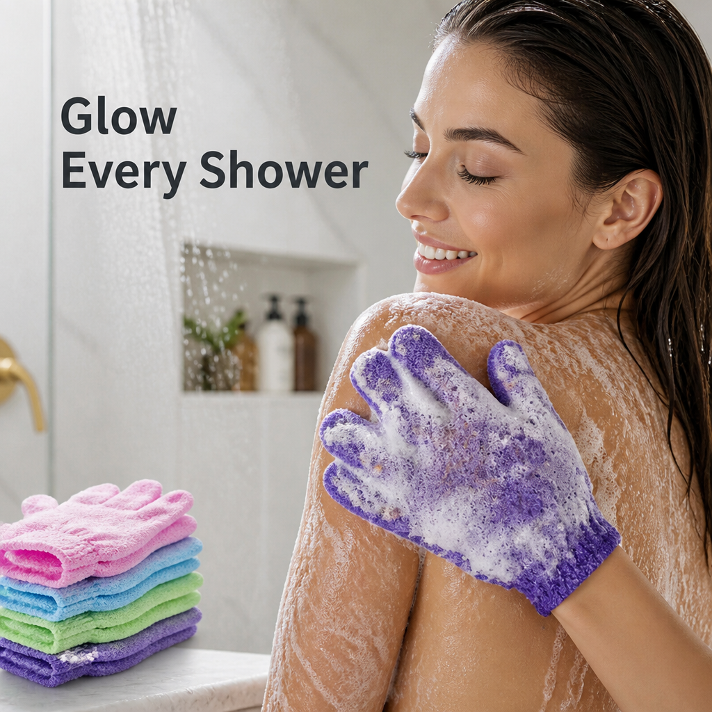 Exfolivelle™ Exfoliating Gloves — Unleash Radiant, Silky Skin Every Shower
