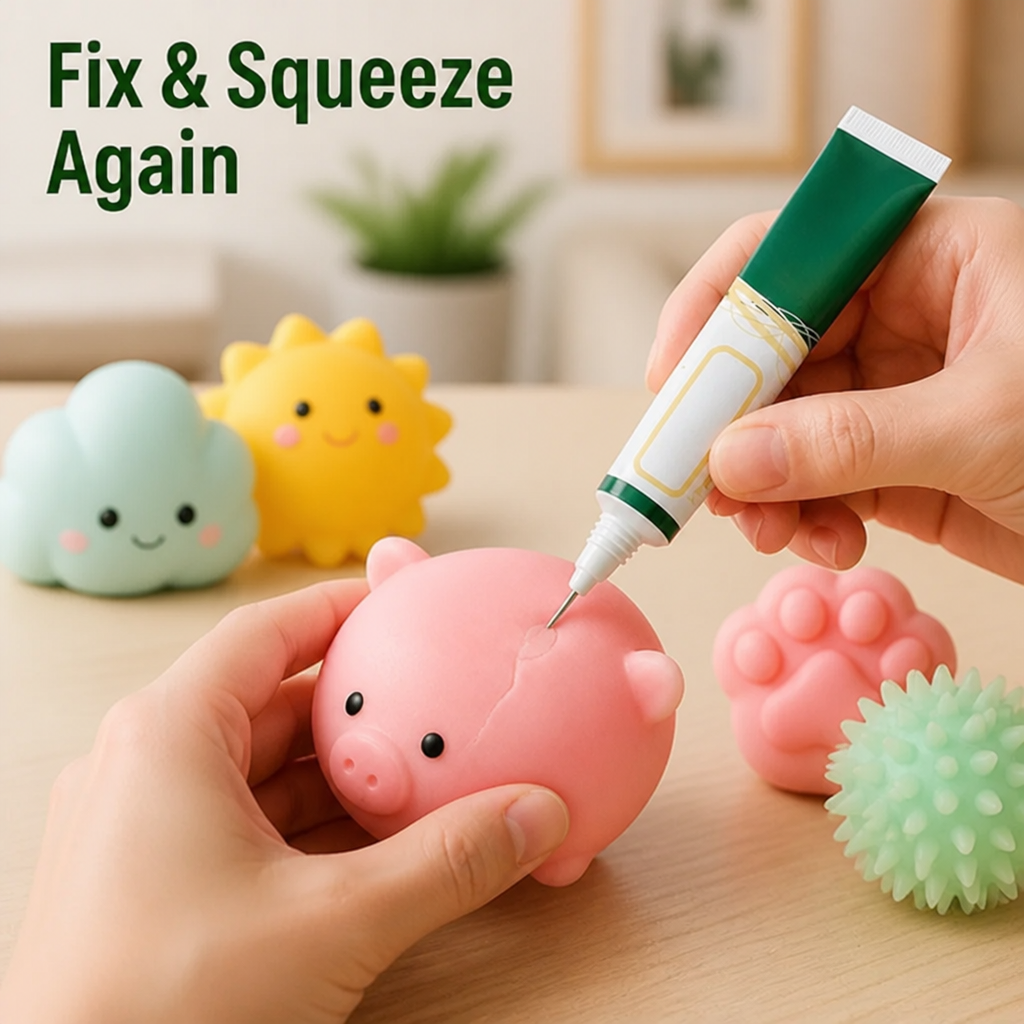 SquishyMend™ — Bring Your Broken Squishies Back to Life with Invisible, Soft Repairs