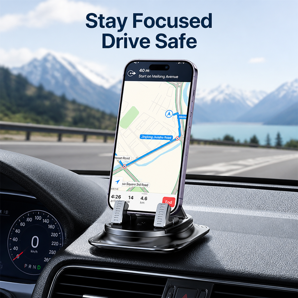 GripNest™ — Lock Your Phone Firmly and Drive with Total Confidence