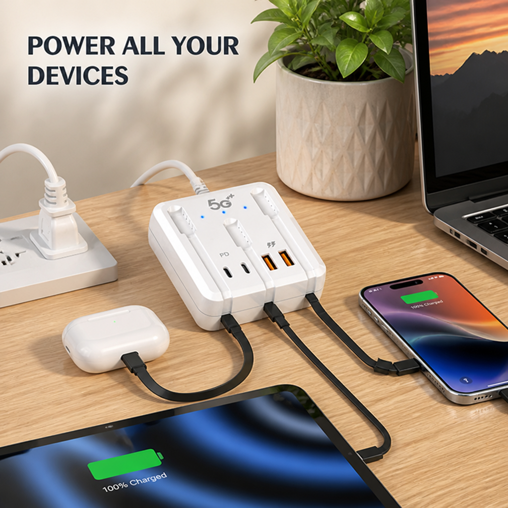 PulsePort™ — Power Every Device Fast, Tidy, and Ready Wherever Life Takes You