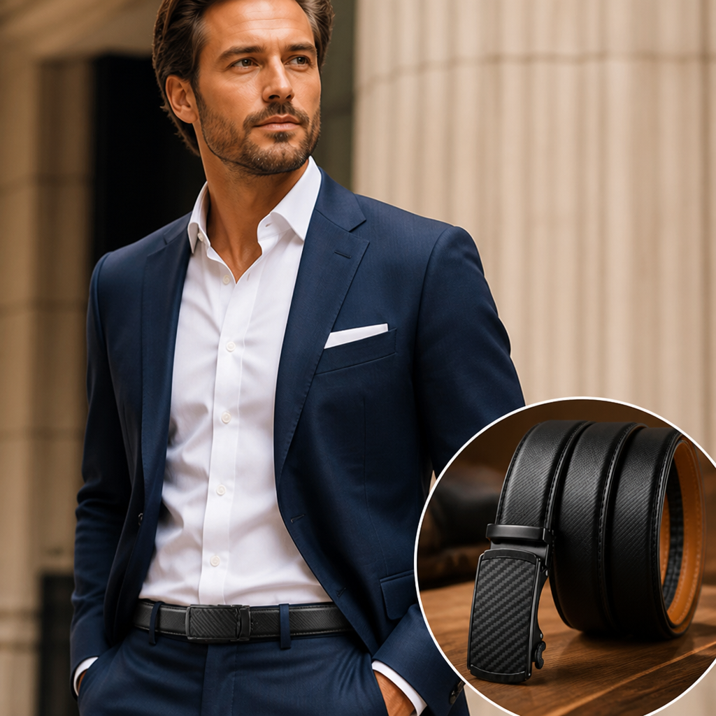 EdgeCraft™ Leather Ratchet Belt — Feels Like It Was Made Just for Him, Every Single Time