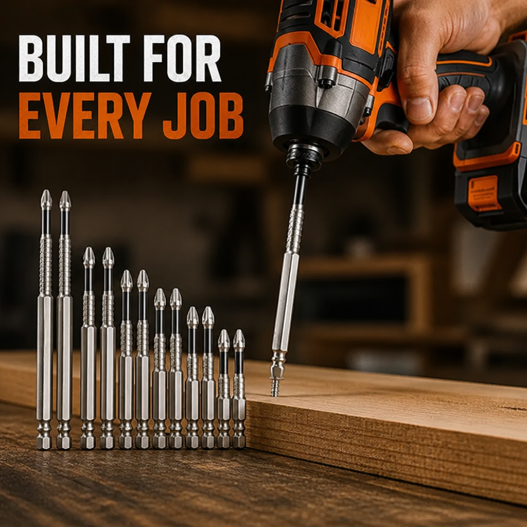 MagnaGrip™ Impact Bit Set — Command Every Screw with Magnetic Precision and Unstoppable Power