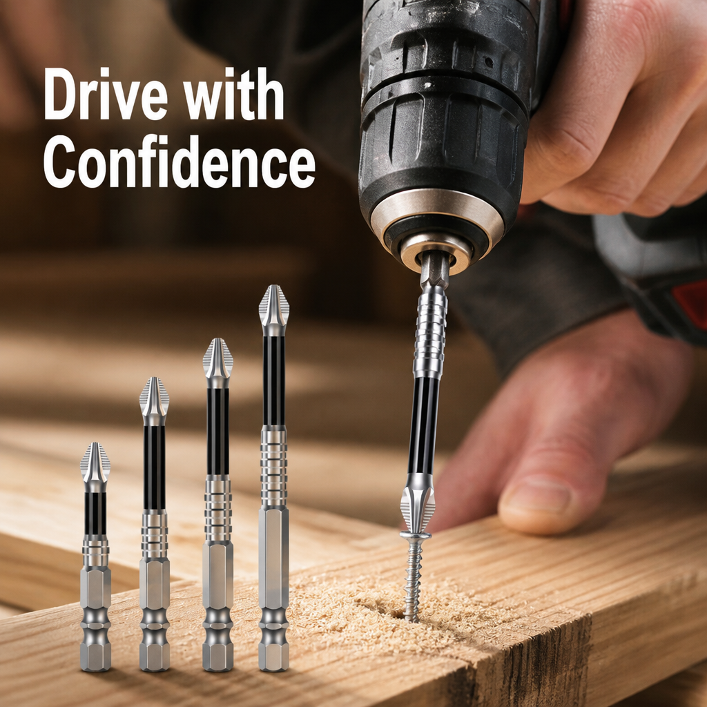 Gripnora™ Magnetic Bits — Command Every Screw with Unmatched Power and Precision