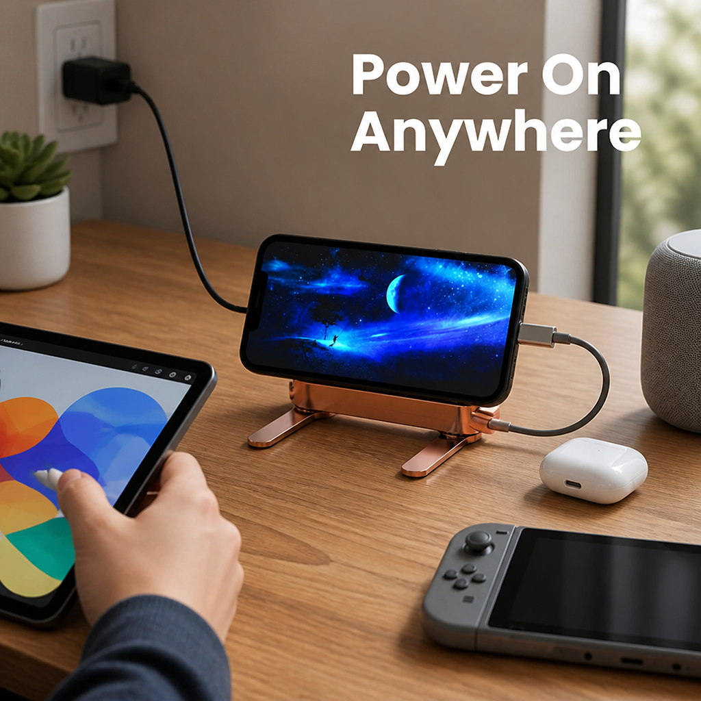 VeloriCharge™ — Power Up Instantly and Stay Hands-Free All Day