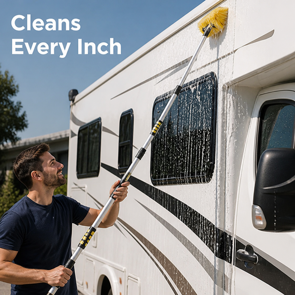 RaminaSweep™ — Clean Every Inch Without Backbreaking Effort or Scratches