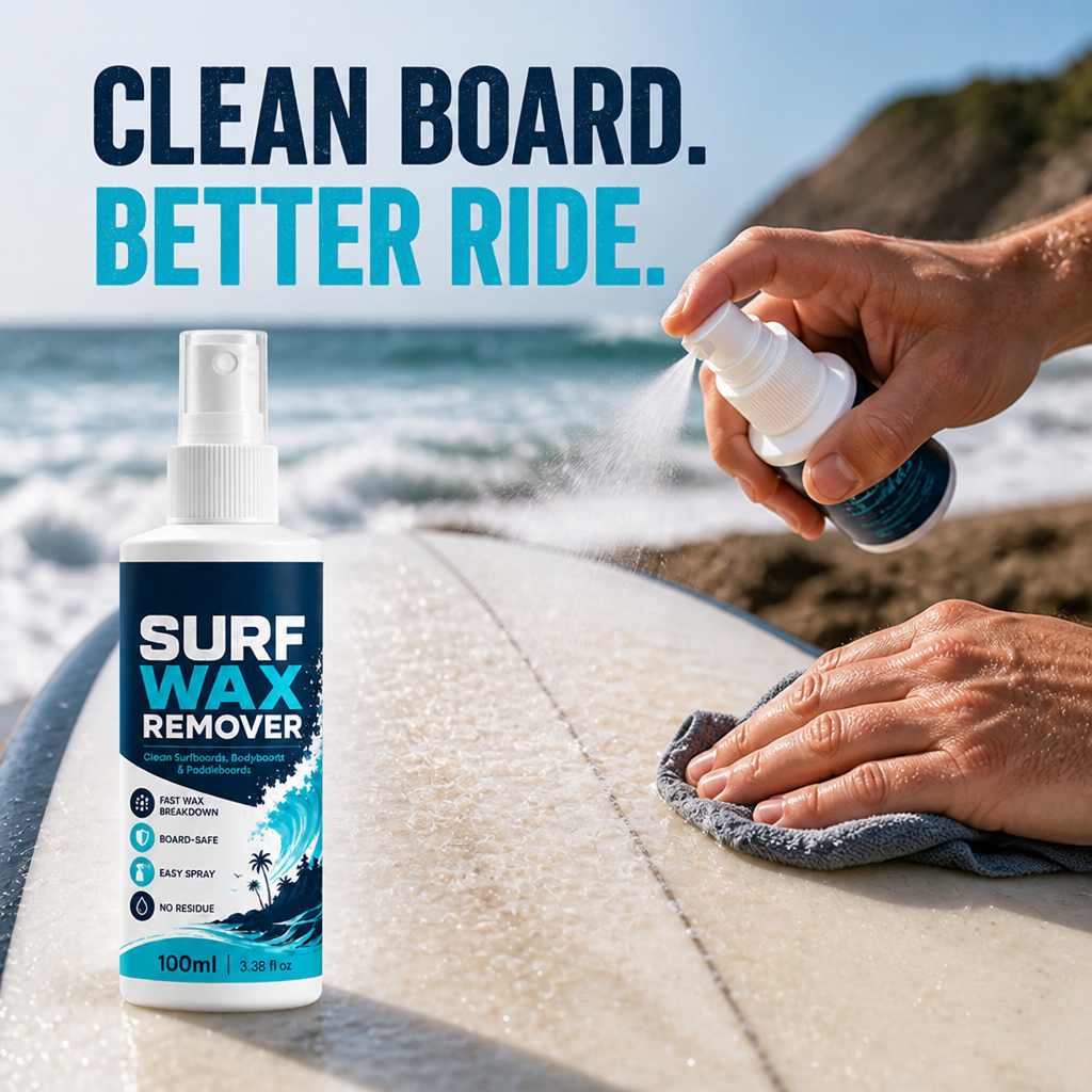 AquaShine™ Wax Remover Spray — Instantly Restore Your Board’s Grip and Shine for Unstoppable Waves