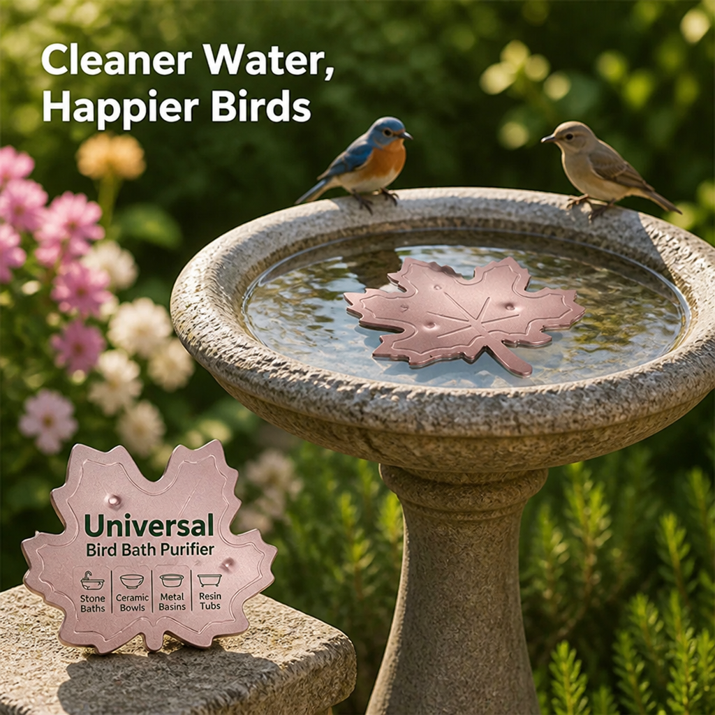 AquaLeaf™ — Keep Your Bird Bath Crystal Clear and Irresistibly Fresh Every Day