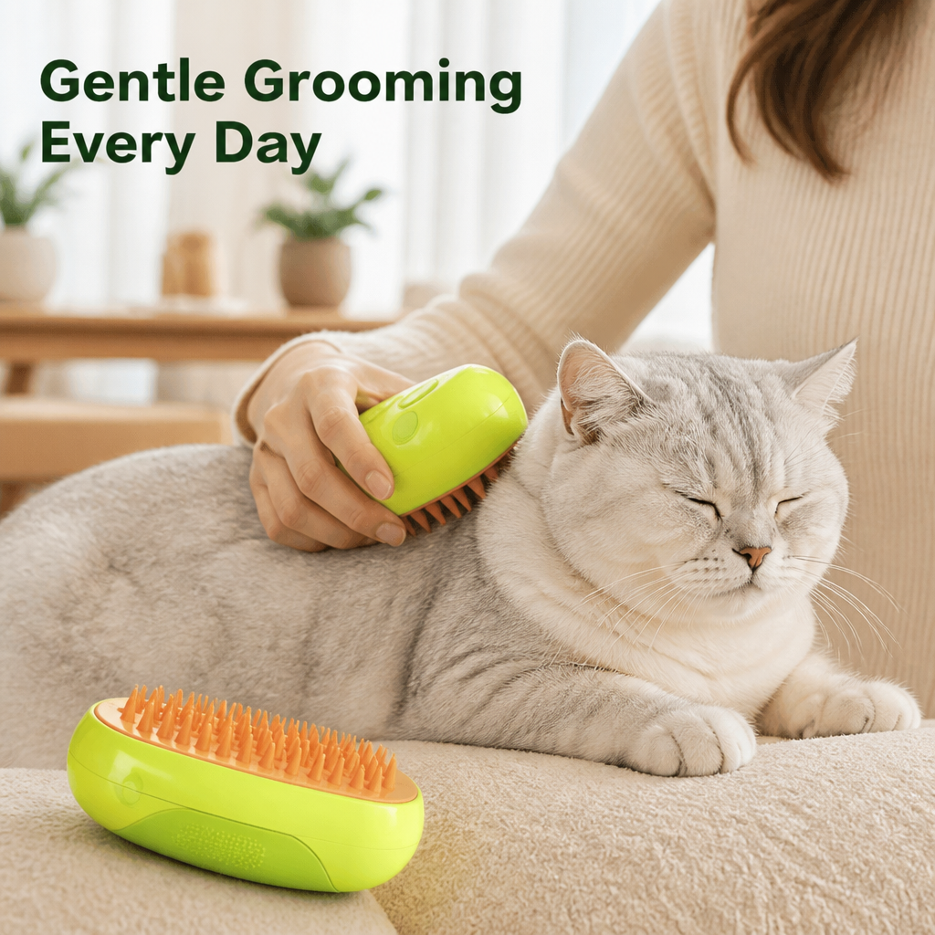 WhiskerWave™ — Turn Grooming Into Your Cat’s Favorite Moment of Calm and Shine