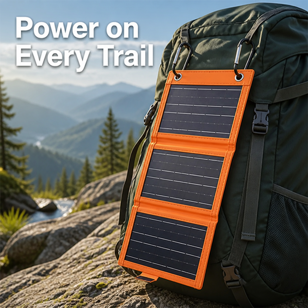 SunTrailCharge™ — Keep Your Devices Powered Wherever the Trail Takes You