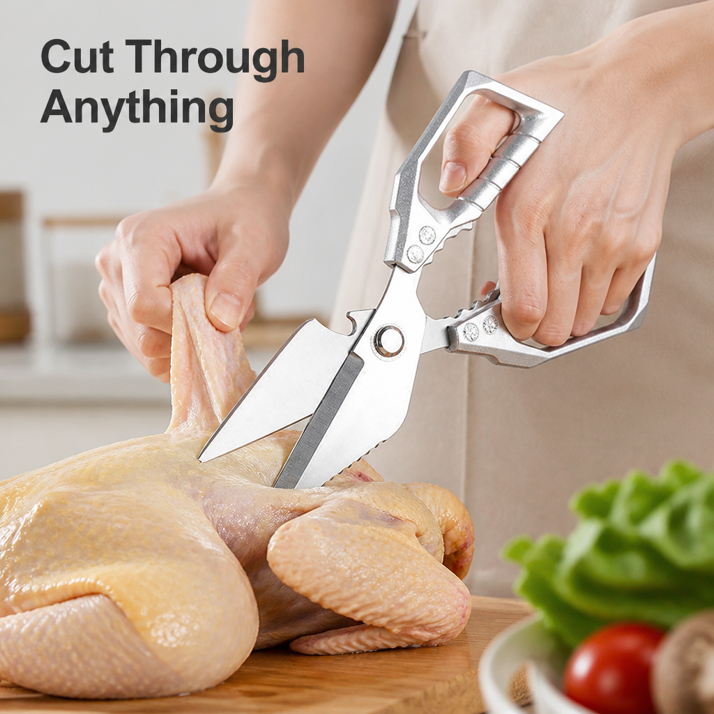 SharperEdge™ Precision Shears — Effortless Power and Comfort to Conquer Every Kitchen Task