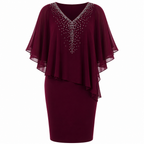 AeroLuxe™ Cape Dress — Command Every Room with Radiant Confidence and Effortless Grace