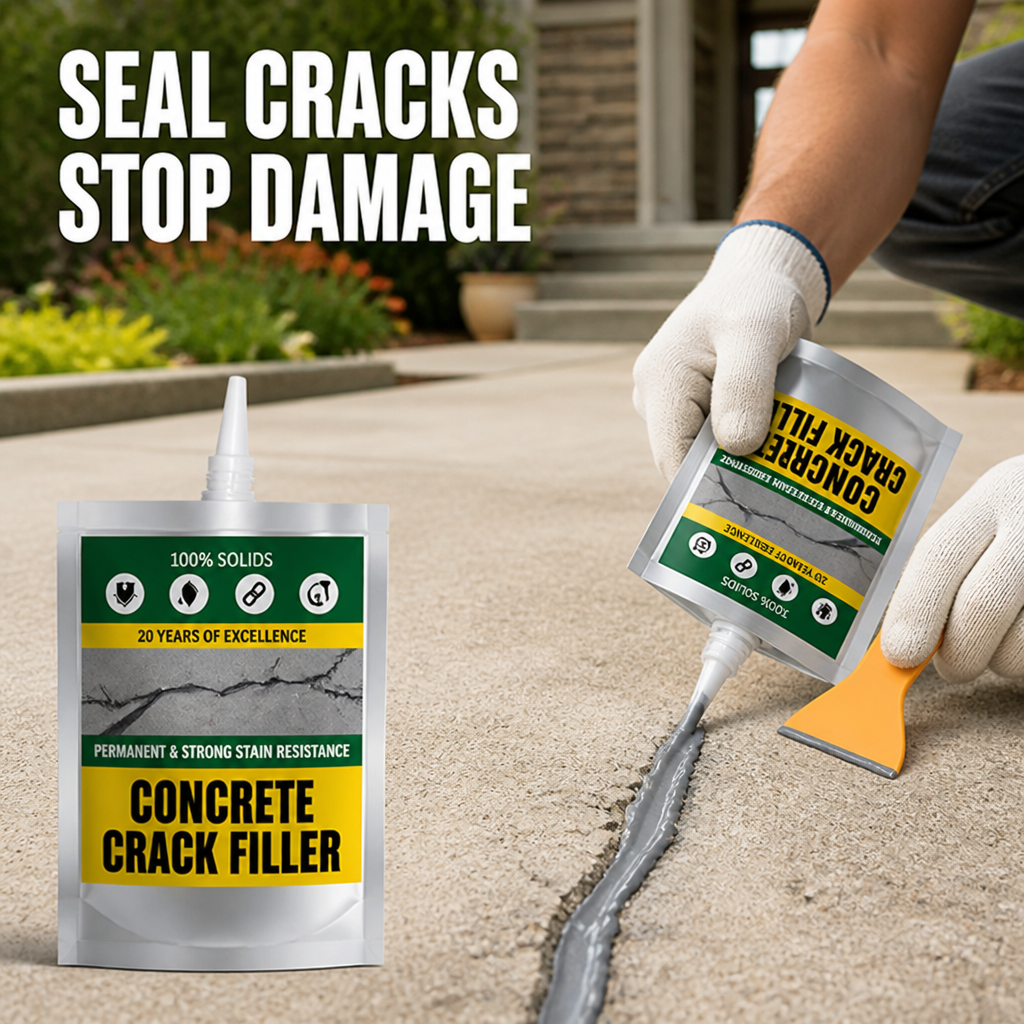 StoneShield™ Concrete Crack Filler — Restore Flawless, Weatherproof Strength That Lasts a Lifetime