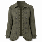 Petalvienne™ Floral Utility Jacket — Turn Heads with Effortless Vintage Charm and Feminine Grace
