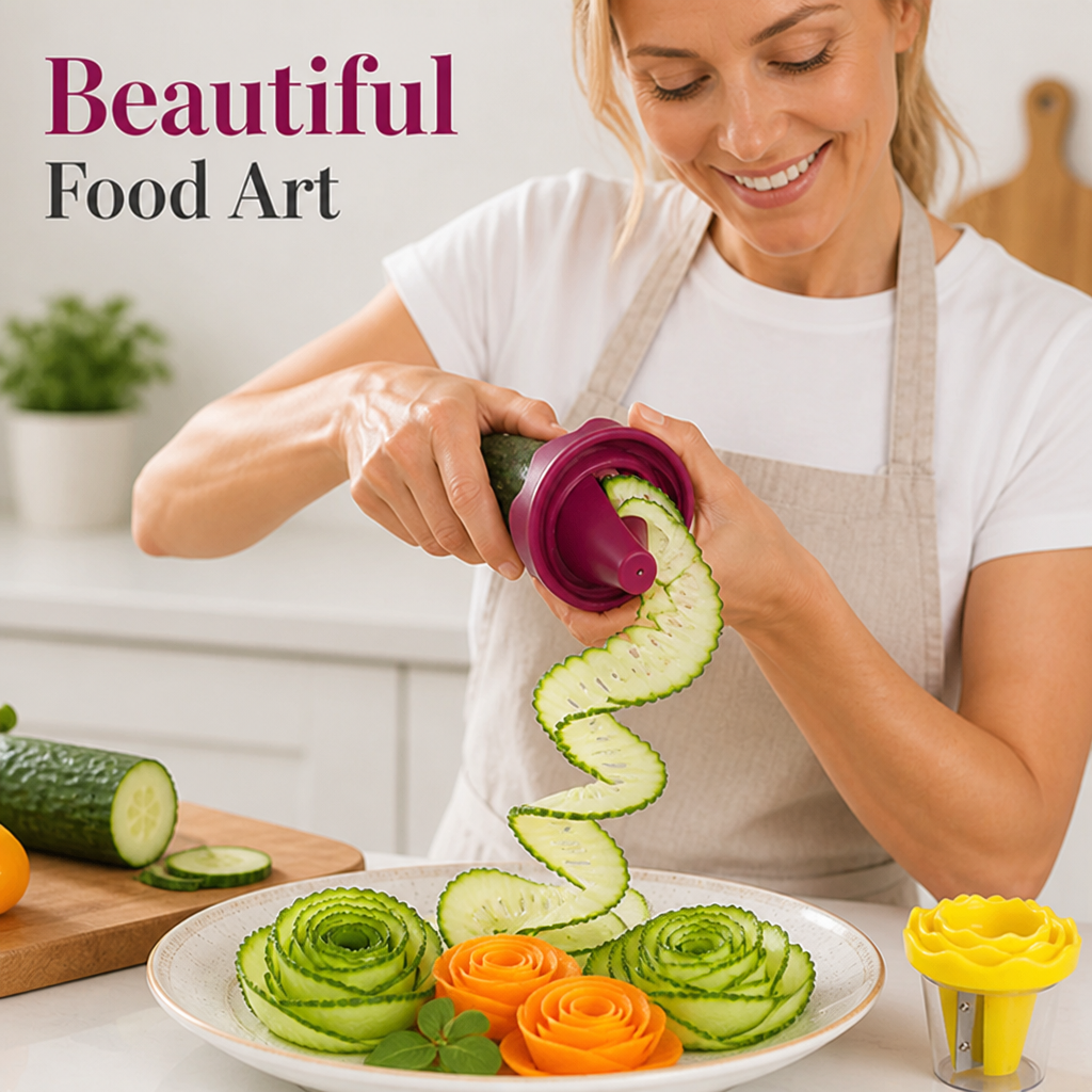 RoseCraft™ — Instantly Turn Veggies into Stunning Edible Masterpieces
