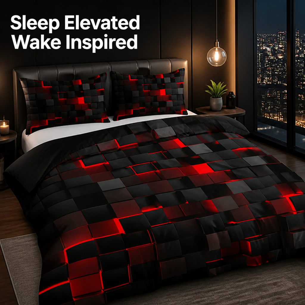 ViveLux™ 3D Gradient Cover Set — Experience Sleep Wrapped in Unmatched Softness and Vivid Color Every Night