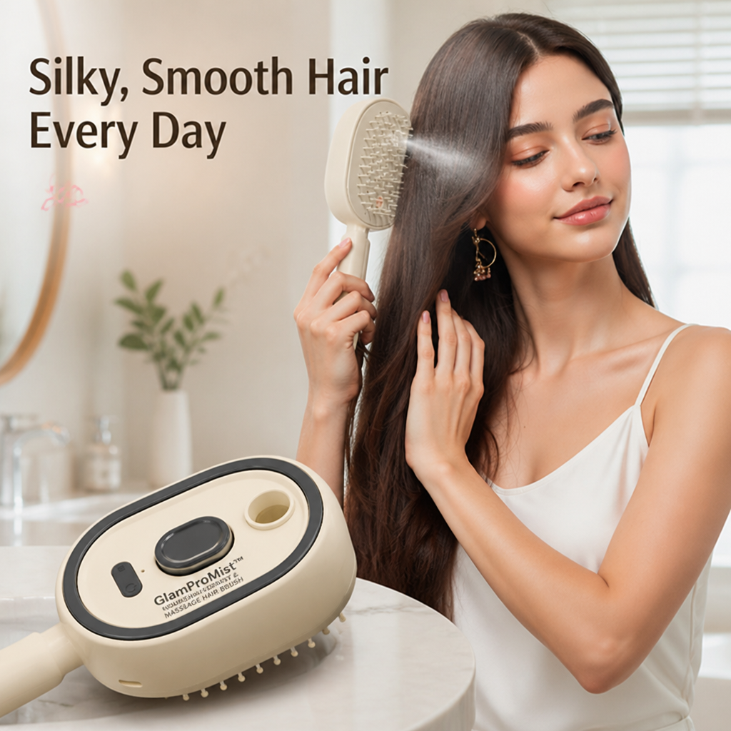 GlamProMist™ — Unlock Silky, Frizz-Free Hair and a Soothing Scalp Glow Every Day