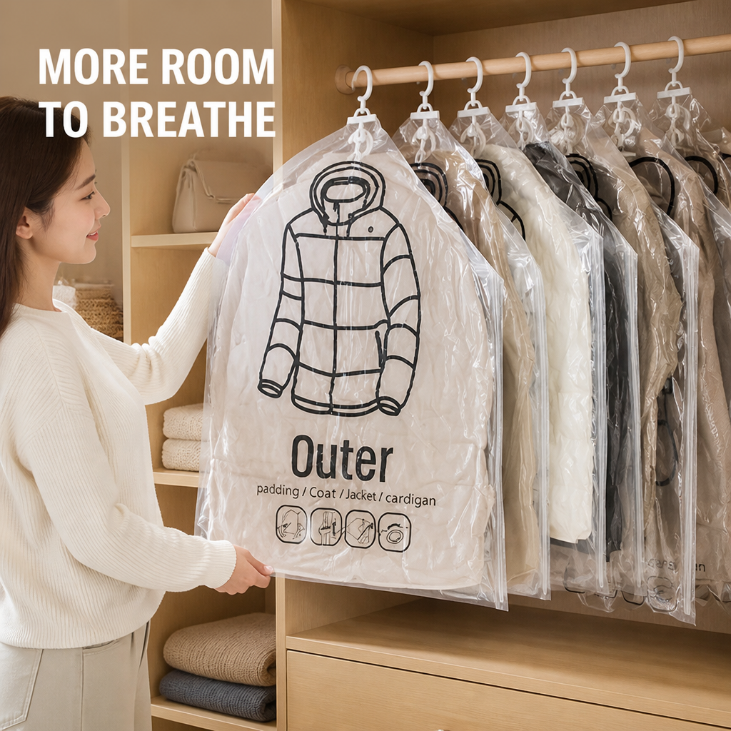 SpaceSavor™ — Unlock Jaw-Dropping Closet Space and Keep Clothes Fresh Forever