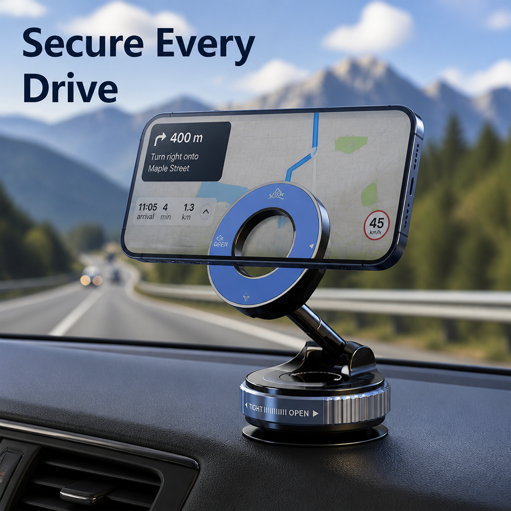 MagnaGrip™ — Drive Confidently with a Phone That Never Budges