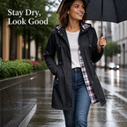 Rainara™ — Feel Unstoppable in Every Drop with Flattering, Featherlight Weatherproof Style