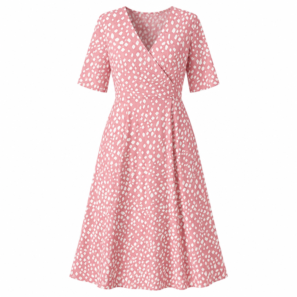 LunaVera™ Polka Dot Midi Dress — Effortless Elegance That Hides Flaws and Boosts Your Confidence