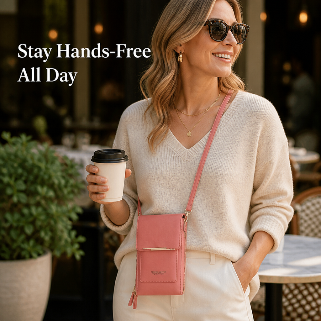VioraLuxe™ Touchscreen Crossbody — Stay Effortlessly Connected and Secure All Day Long
