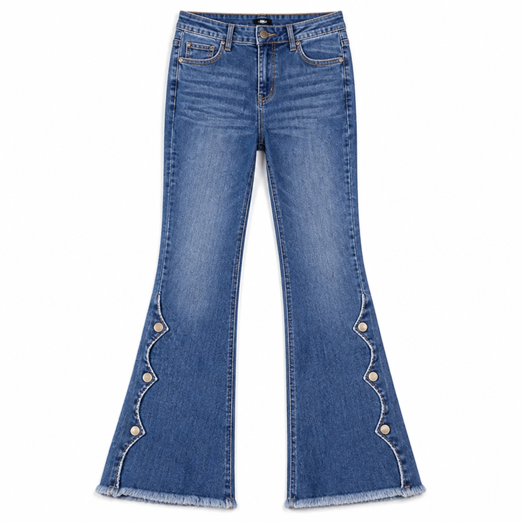 MirraLuxe™ High Waist Distressed Flare Jeans — Flaunt Every Curve with Unshakable Confidence and Effortless Style