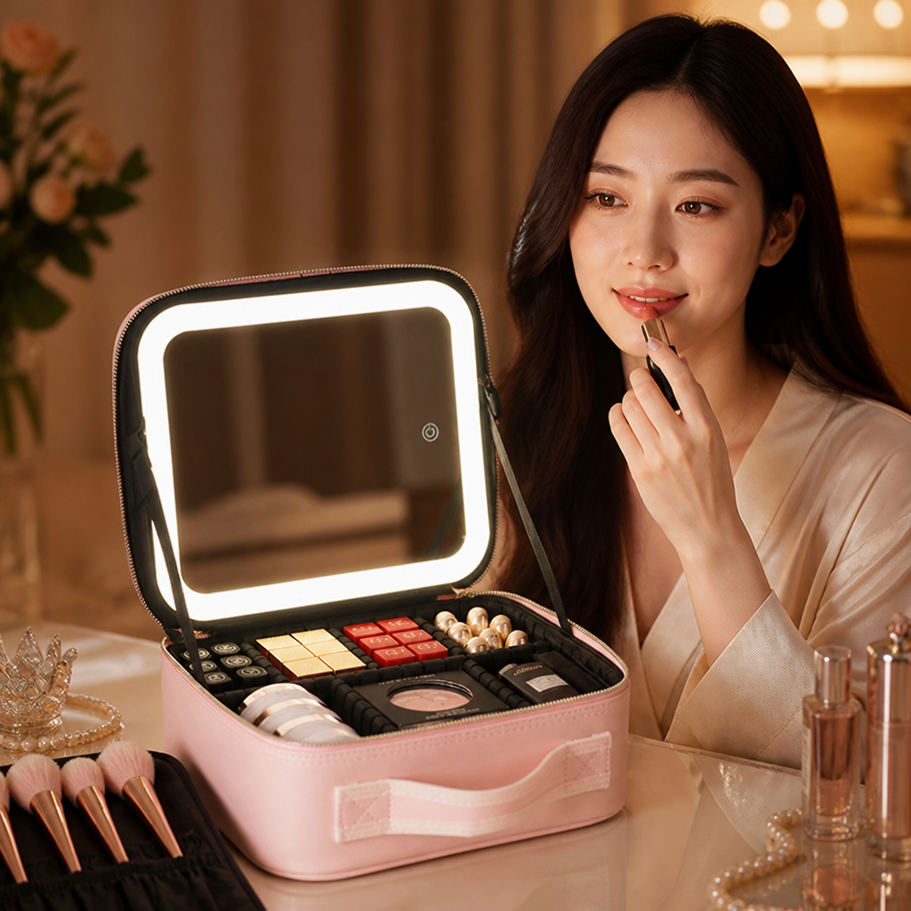 LuminaLuxe™ — Perfect Glow and Organized Beauty Wherever You Go