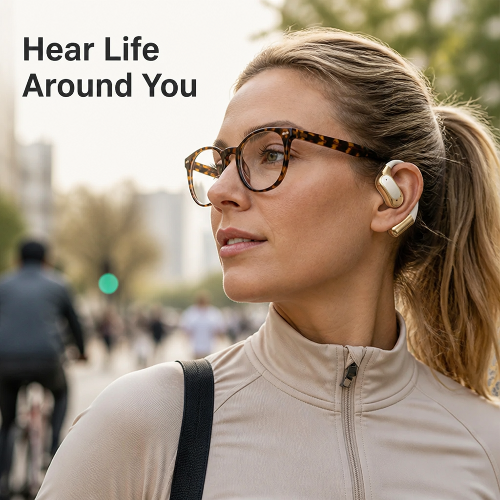VivaTone™ Open-Ear Headphones — Experience Freedom, Comfort, and Crystal-Clear Sound All Day Long