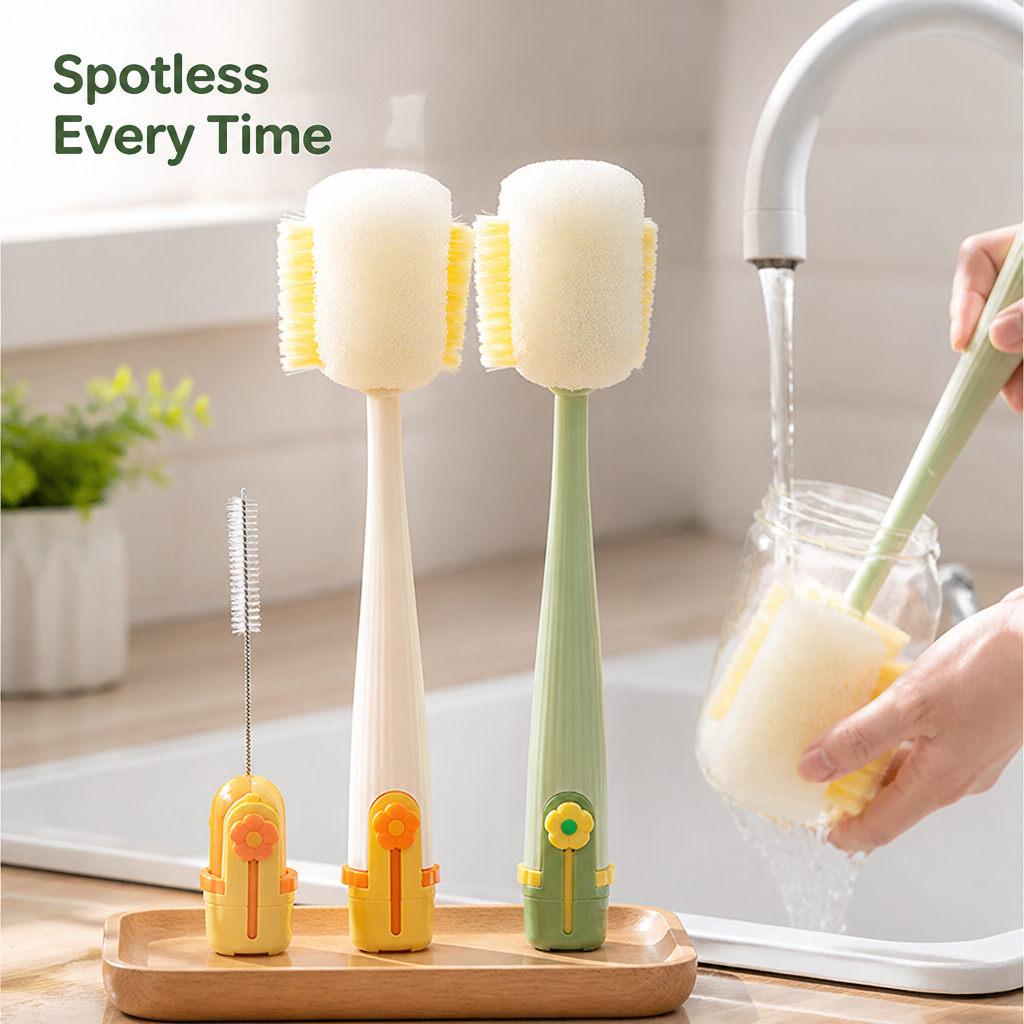 PureGlide™ 5-in-1 Cleaning Brush Set — Deep-Cleaning Power That Makes Every Sip Pure and Fresh