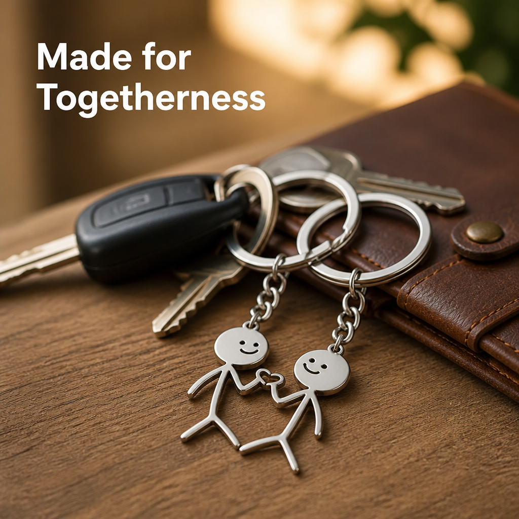 CharmiLink™ Duo Keychain — Spark Lasting Joy and Connection Every Time You Grab Your Keys